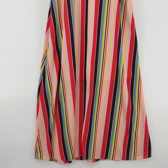 Hyped Unicorn Maxi Dress Womens Medium Multicolor Striped Slip Relaxed Fit USA - Picture 8 of 13